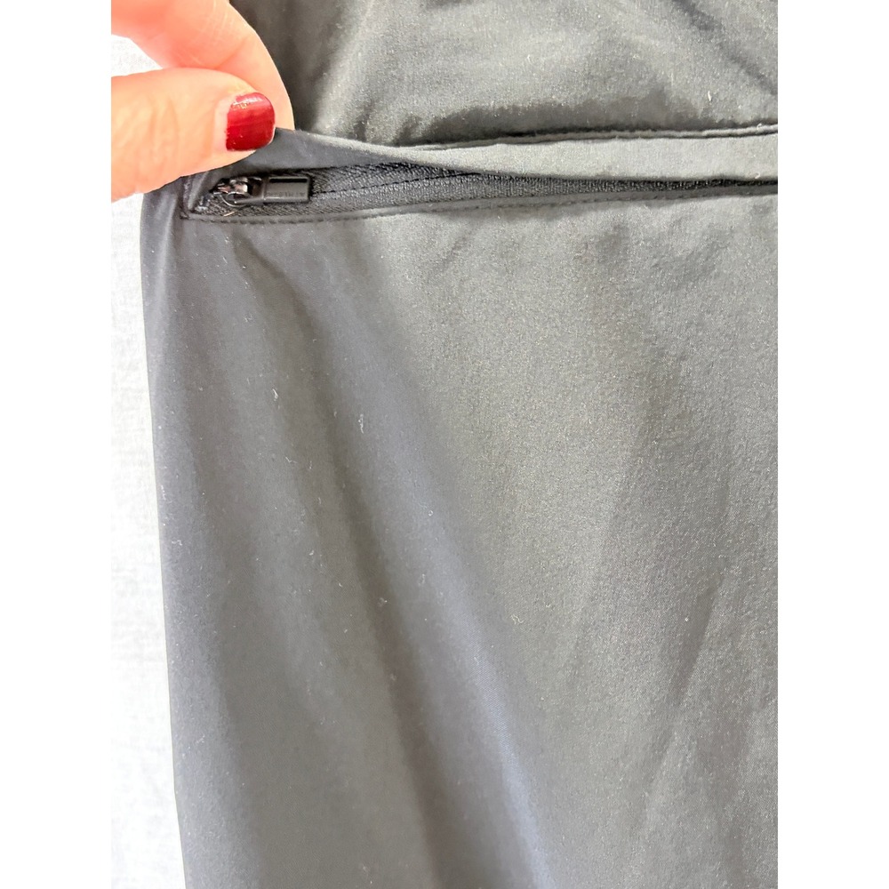 Athleta Brooklyn Wide Leg Crop Pant Black 8 Lightweight Trousers - Picture 8 of 13